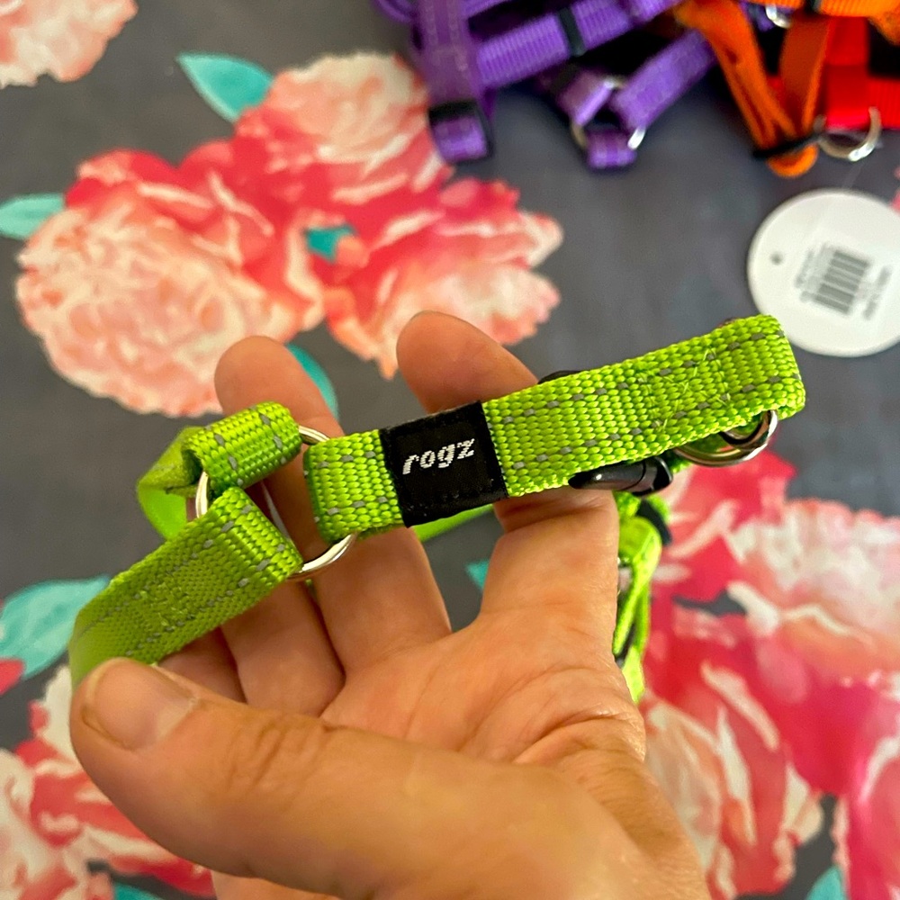 New Rogz green step in dog harness